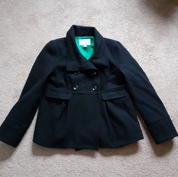 Old Navy Black Wool Jacket L - Picture 1 of 8